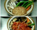 土鍋煮こみハンバーグ作り方3写真