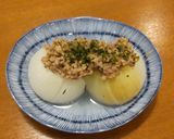 新玉ねぎの肉みそかけ作り方5写真