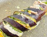フライパンで茄子のハッセルバック豚しそチーズ作り方6写真