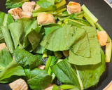 角切り豚と小松菜の味噌炒め作り方5写真