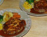 きのこソースのお豆腐ハンバーグ作り方16写真