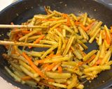 れんこんきんぴら、カレー味。作り方5写真