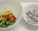ドラゴンフルーツと季節の野菜サラダ作り方4写真