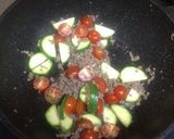 トマトと挽肉でスパイシーカフェごはん♫作り方3写真