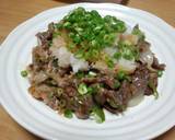 牛肉のにんにく風味☆おろしぽん酢がけ作り方6写真