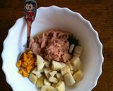 バナナツナサラダのサンド（ボカロ飯）作り方1写真