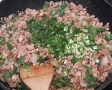 ガパオ（タイ風　鶏ひき肉炒めご飯）作り方5写真