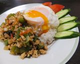 ガパオ（タイ風　鶏ひき肉炒めご飯）作り方7写真