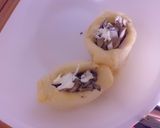 マイタケ入り焼き油揚げ作り方2写真