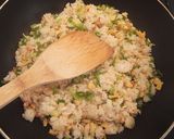 ひとりランチ・お弁当に✿梅ネギ卵炒飯作り方4写真