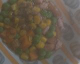 レンジ簡単中華風味噌󠄀カツ味炒飯弁当作り方4写真