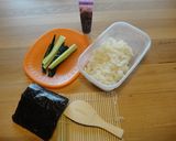 ☆しそ梅ときゅうりのほそ巻★作り方1写真
