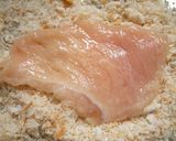 鶏胸の極薄かつ重♪衣は片栗粉＋パン粉使用作り方5写真