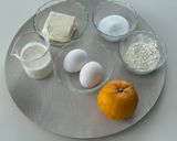 ふわしゅわ食感！ゆずスフレチーズケーキ作り方1写真