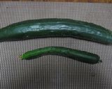 温でも冷でも！大きなきゅうりのカニカマ煮作り方1写真