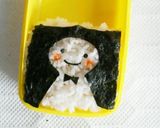 超簡単ｷｬﾗ弁☆ﾉﾘ弁てるてる坊主♪作り方3写真