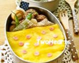 キャラ弁＊簡単＊リボンとドット柄なお弁当作り方6写真