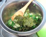 簡単☆オクラと海苔の卵のっけ丼作り方2写真