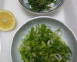 ベビー帆立のレモン醤油味・青ねぎ大葉のせ作り方2写真