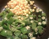 とうもろこしとピーマンのインド野菜カレー作り方3写真