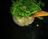 空芯菜炒め　ヴィーガン　京都カフェ作り方4写真