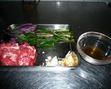 水前寺菜と牛肉の焼いたん　京都カフェ作り方1写真