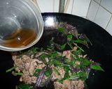 水前寺菜と牛肉の焼いたん　京都カフェ作り方6写真