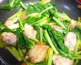 チキンと小松菜のバジル風味作り方4写真