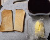 簡単！あんバタートーストサンド作り方1写真
