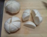 かぶと鶏のトマト煮。作り方1写真