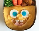 オムライスで＊スポンジボブキャラ弁作り方4写真