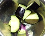 レンジで簡単✫新じゃがと茄子の胡麻煮風作り方1写真