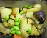 レンジで簡単✫新じゃがと茄子の胡麻煮風作り方8写真
