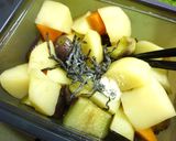 レンジで簡単✫新じゃがと茄子の胡麻煮風作り方7写真