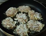 味付け豚小間バーグ野菜入り作り方2写真