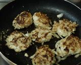 味付け豚小間バーグ野菜入り作り方3写真