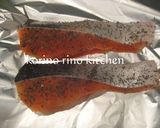 簡単手間なし☆サーモンバジル焼き作り方1写真