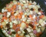 夏野菜とひき肉＆ソーセージのドライカレー作り方6写真