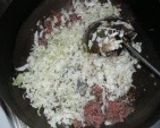 はんぺんと挽き肉キャベツの炒めもの作り方3写真