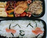 ☆かわいい顔文字弁当☆作り方5写真