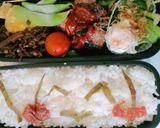 ☆かわいい顔文字弁当☆作り方6写真