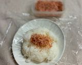 あみ海老（小海老）と鰹節の麺つゆおにぎり作り方2写真