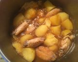 手羽先とじゃがいもの煮物作り方6写真