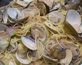 蛤と葱のパスタ作り方7写真