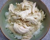 ささみと温泉卵の梅わさび塩昆布丼作り方4写真