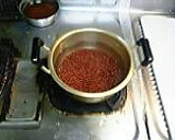 炊飯器で煮豆☆小豆の甘煮（あんこ）作り方1写真