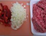 ☆ピリ辛そぼろご飯☆ガパオ風?!作り方1写真