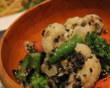 黒オリーブとアンチョビのソース（温野菜）作り方7写真
