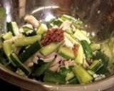 ささみときゅうりの塩麹梅肉和え作り方5写真