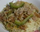 さっぱり梅香る♪ ゴーヤと豚のパスタ作り方6写真